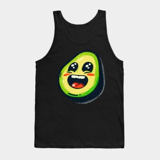 Retro Funny avocado Tank Top